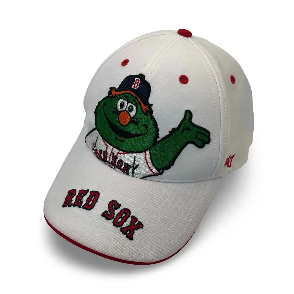 Boston Red Sox 47 Brand Hat Fenway Park Collection Wally Green Monster Cap White